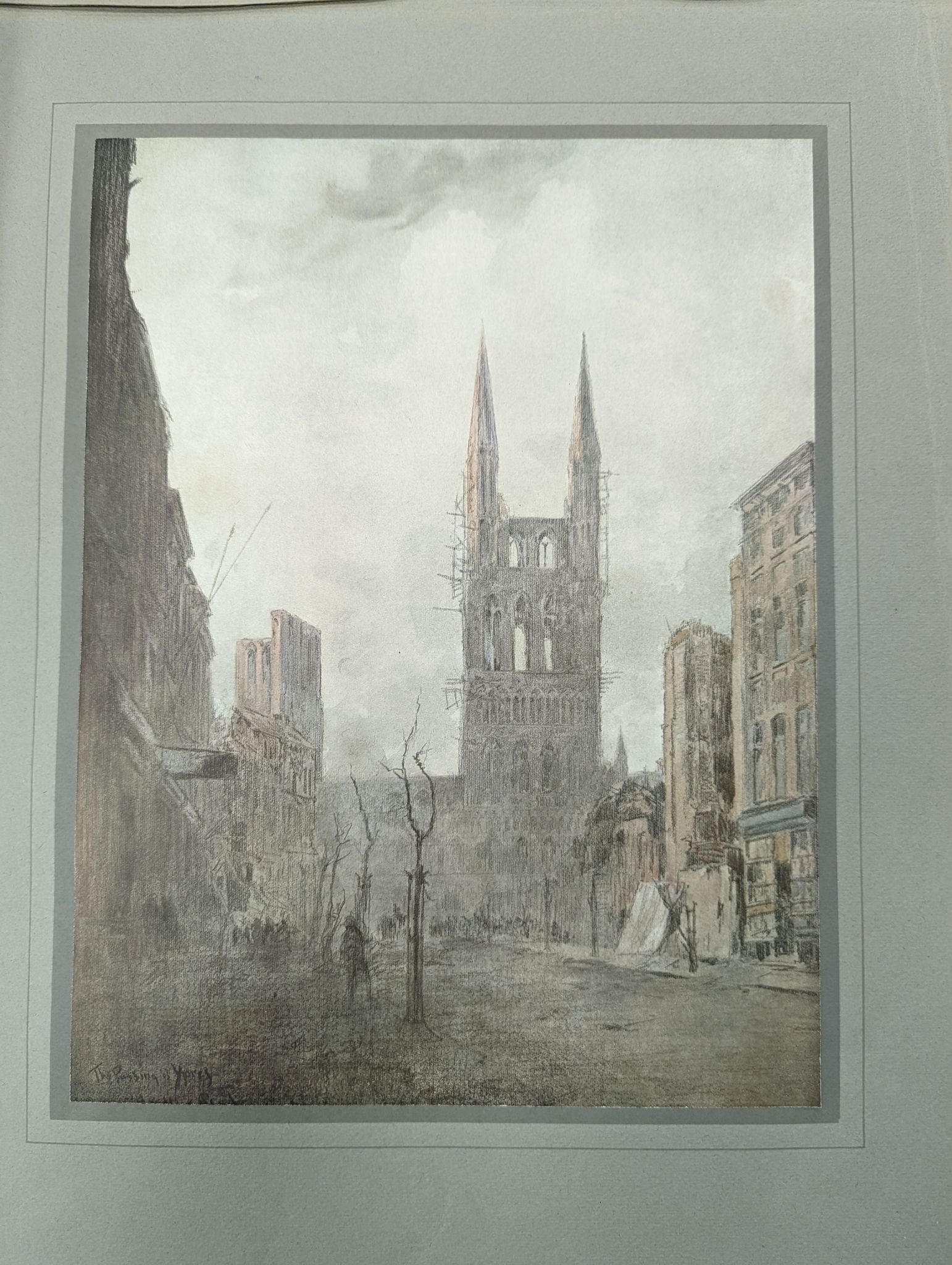 Edward Handley-Read, folio, 'The British Firing Line', 1917, 55 x 40cm